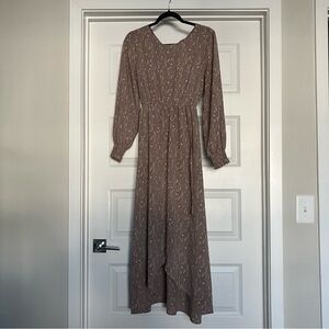 Long Sleeve Floral Summer Dress Womens Size Small 2026-3b11